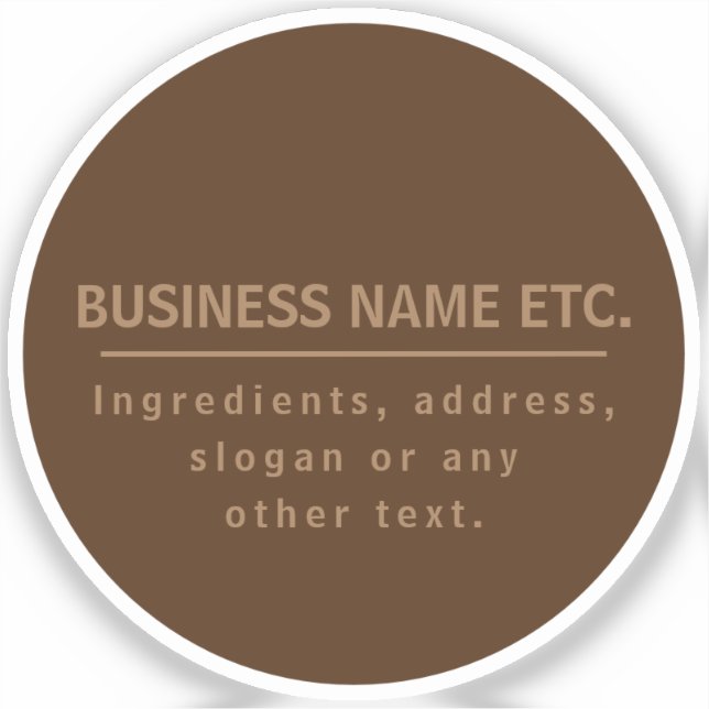 Sticker Transparent multifonction Brown (Recto)
