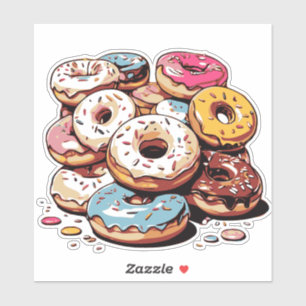Sticker transparent pour les donuts