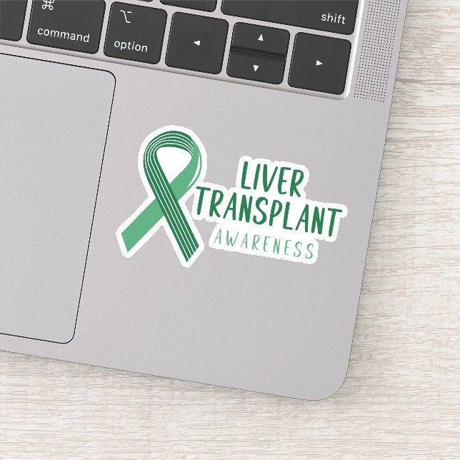 Sticker Transplantation du foie vert Sensibilisation au ru (Détail)