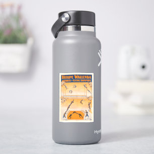 Sticker Trapeze, acrobates Et Trampoline Volante