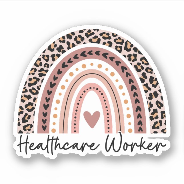 Sticker Travailleur de santé, infirmière, médecin, soins d (Devant)