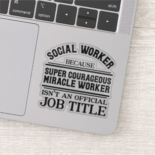 Sticker Travailleur du miroir Social Worker