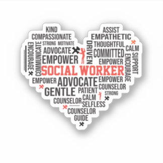 Sticker Travailleur social, Diplôme étudiant, Conseiller s