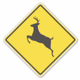 Sticker Traversée de cerfs