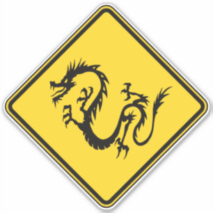 Sticker Traversée de dragons
