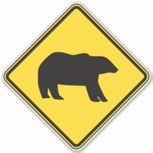 Sticker Traversée de l'ours