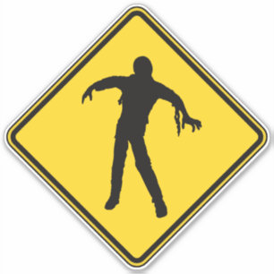 Sticker Traversée de Zombie