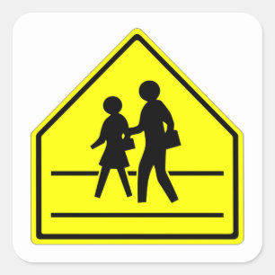 Sticker très amusant Classic School Crossing Stick