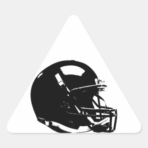 Sticker triangle casque de football Pop Art