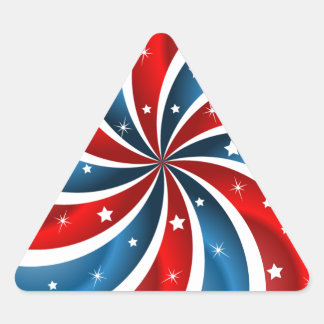 Sticker triangle patriotique