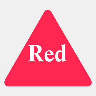 Sticker triangle rouge