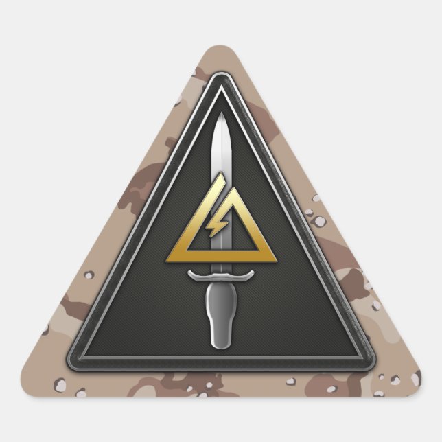 Sticker Triangulaire 1er détachement opérationnel des forces spéciales  (Devant)