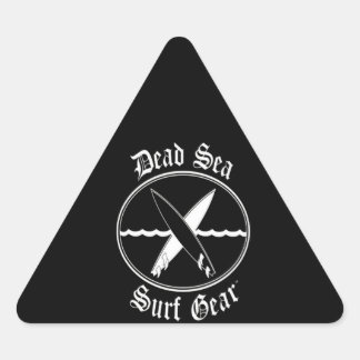 Sticker Triangulaire Amateur de surf| Engin de surf de mer morte