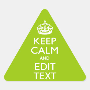 Sticker Triangulaire Android Green Keep Calm Have Your
