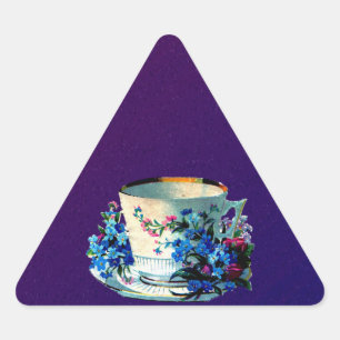 Sticker Triangulaire Antique Teacup
