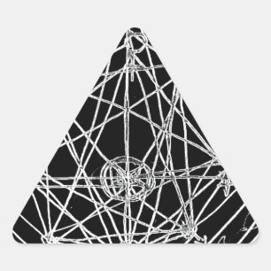 Sticker Triangulaire art alchimique de transmutation de yaie