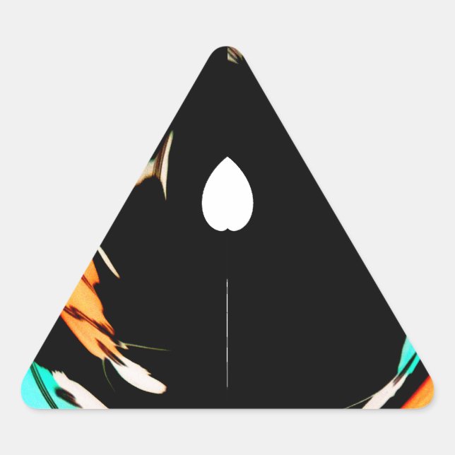 Sticker Triangulaire Art Motif traditionnel africain Imprimer (Devant)