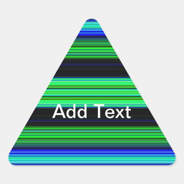 Sticker Triangulaire Bandes minces et colorées - 1 (Devant)
