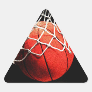 Sticker Triangulaire Basket-ball