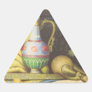 Sticker Triangulaire Beaux artefacts égyptiens : Secrets des pharaons