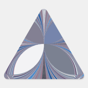 Sticker Triangulaire Belle étonnante Papillon bleu doux couleurs Art