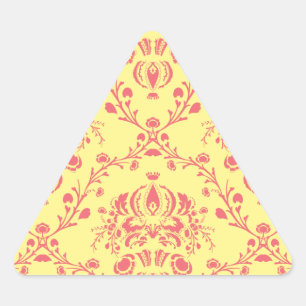 Sticker Triangulaire Beurre et canneberge Damas