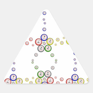 Sticker Triangulaire Bingo Balls