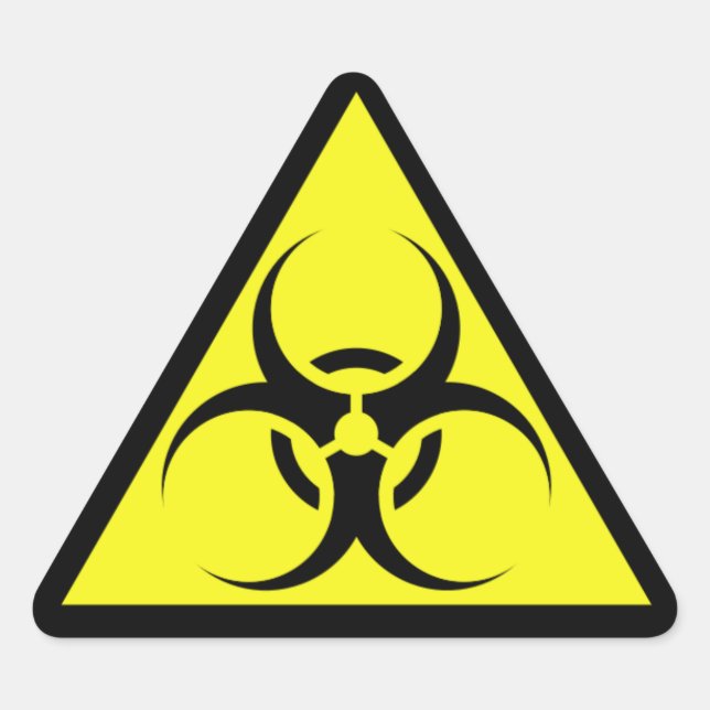 Sticker Triangulaire Biodanger (Devant)
