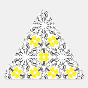 Sticker Triangulaire Black Yellow Great Danes