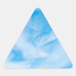 Sticker Triangulaire Blank Modèle Blue Sky Nature Nuages blancs
