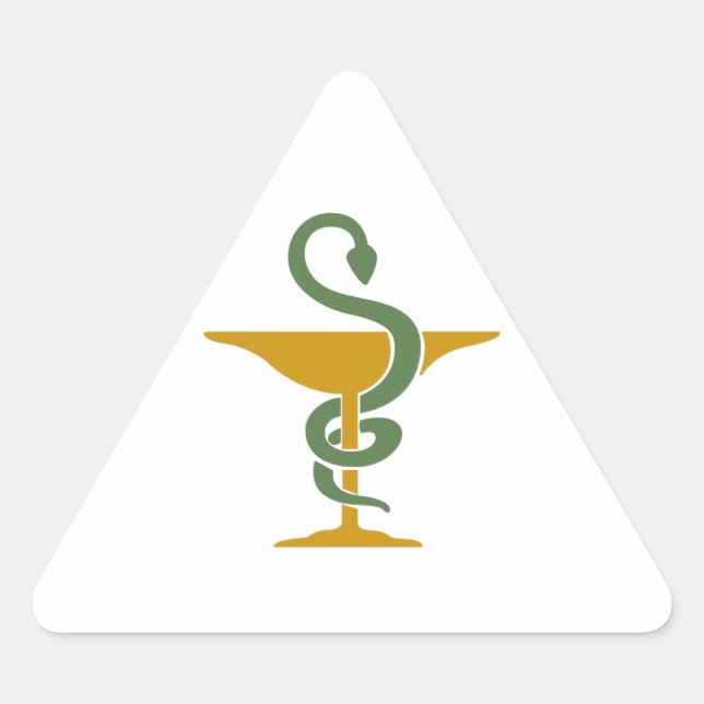 STICKER TRIANGULAIRE BOULE D'HYGÉIE (Devant)