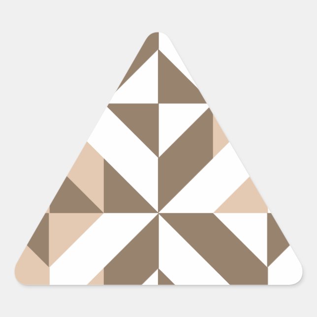 Sticker Triangulaire Brevet de Brown Beige (Devant)
