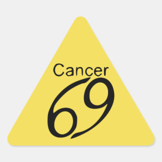 Sticker Triangulaire Cancer