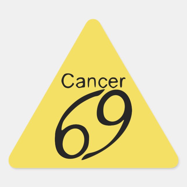 Sticker Triangulaire Cancer (Devant)