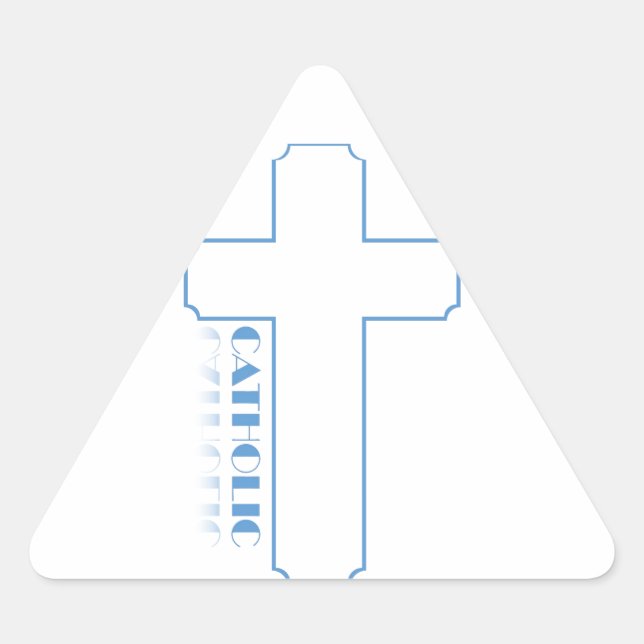 Sticker Triangulaire catholique (Devant)