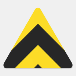 Sticker Triangulaire Chevrons audacieux de la route