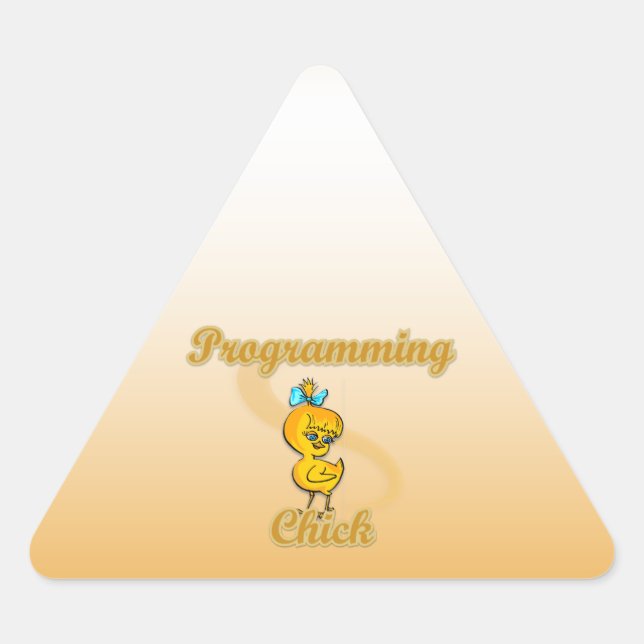 Sticker Triangulaire Choc de programmation (Devant)