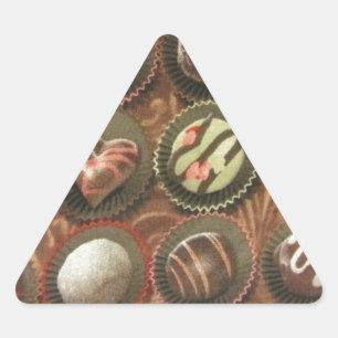 Sticker Triangulaire Chocolats et truffes