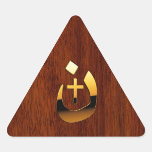 Sticker Triangulaire Christian Nazarene et Cross Solidarity