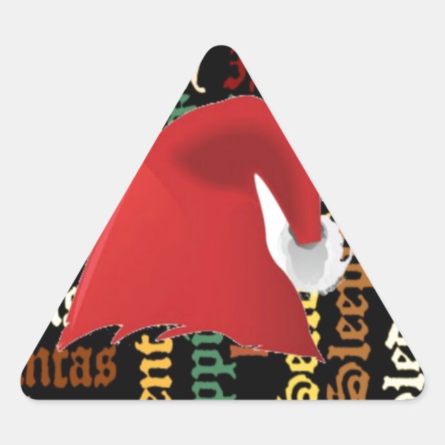 Sticker Triangulaire Christmas empoisonne Have a Nice Day & a Better Ni (Devant)