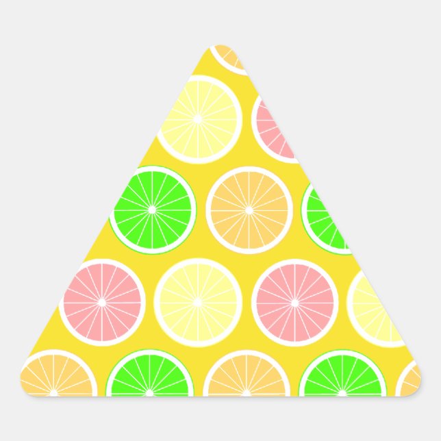 Sticker Triangulaire Citrus (Devant)