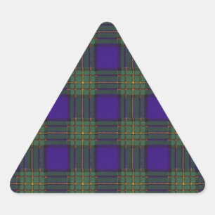 Sticker Triangulaire Clan Maclaren Plaid Scottish tartan