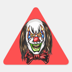 Sticker Triangulaire Clown malin insensible