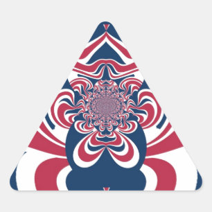 Sticker Triangulaire Colors unis : Motif mondial coloré