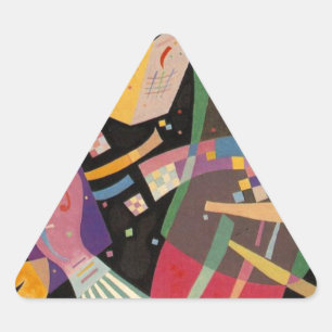 Sticker Triangulaire Composition Kandinsky 10 Peinture Abstraite