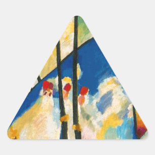 Sticker Triangulaire Composition Kandinsky IV