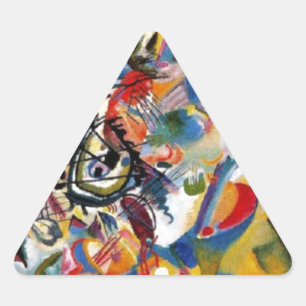 Sticker Triangulaire Composition VII de Kandinsky