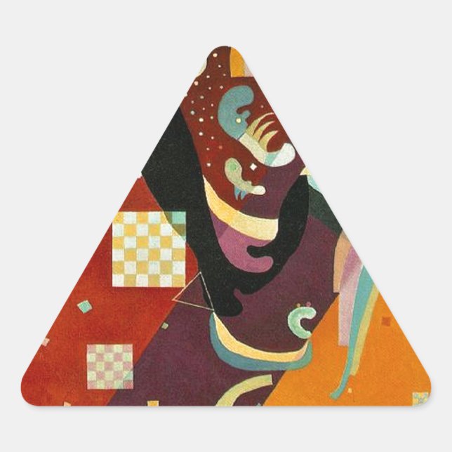 Sticker Triangulaire Compositon Abstrait Kandinsky IX (Devant)