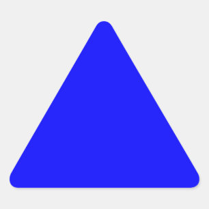 Sticker Triangulaire Concepteur Customisé couleur bleue