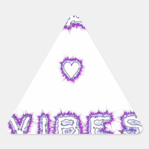 Sticker Triangulaire Conception de l'art texte de devis Smart Vibes